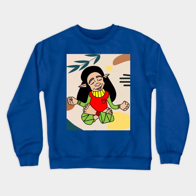 Funny Dwarf Garden Gnome Crewneck Sweatshirt by flofin